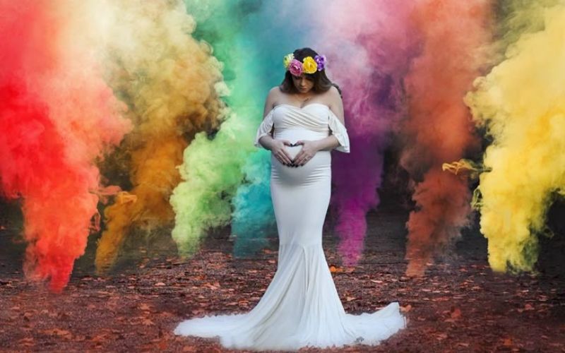 Rainbow Maternity Photoshoot